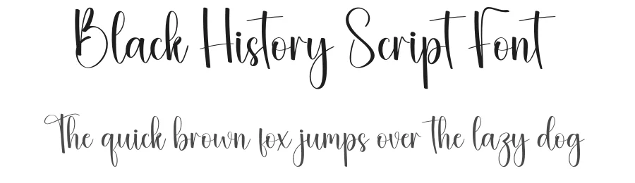 Black History Script Font by creativeletter — Script Handwritten Font