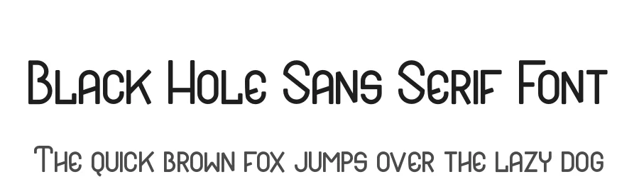 Black Hole Sans Serif Font by Display Studio — Sans Serif Font