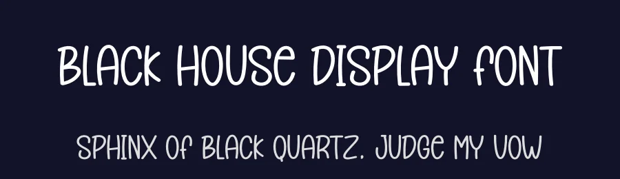 Black House Display Font by creativeletter — Display Font — thumbnail 2