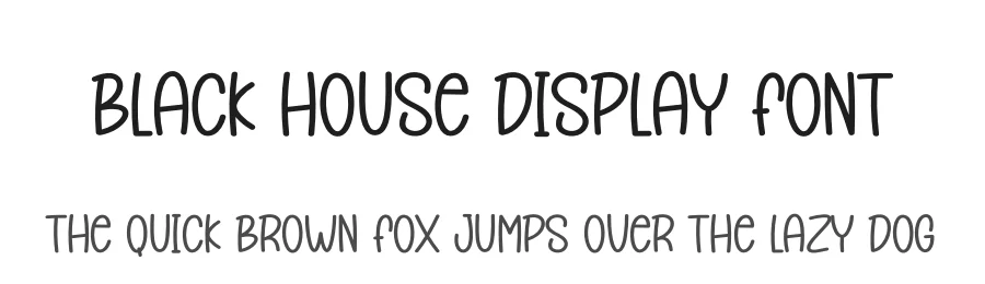 Black House Display Font by creativeletter — Display Font