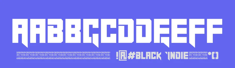 Black Indie Display Font by Din Studio — Display Font — thumbnail 3
