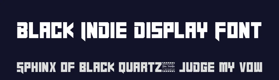 Black Indie Display Font by Din Studio — Display Font — thumbnail 2