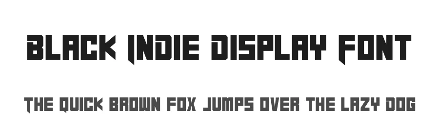 Black Indie Display Font by Din Studio — Display Font