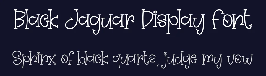 Black Jaguar Display Font by creativeletter — Display Font — thumbnail 2
