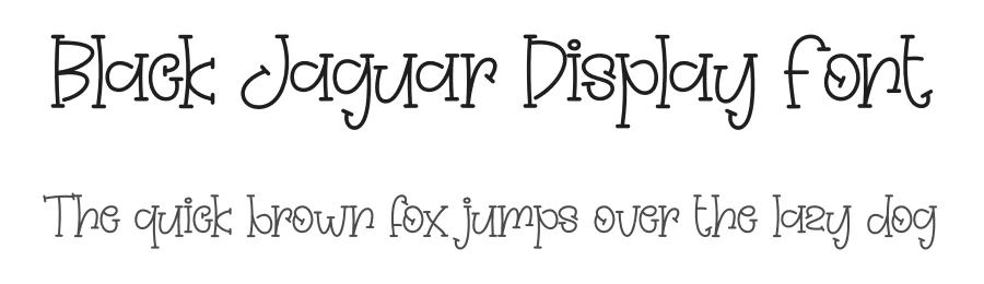 Black Jaguar Display Font by creativeletter — Display Font