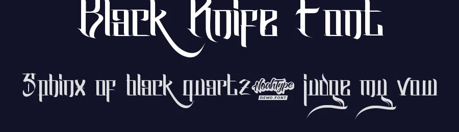 Black Knife Font by noahtype — Decorative Font — thumbnail 2