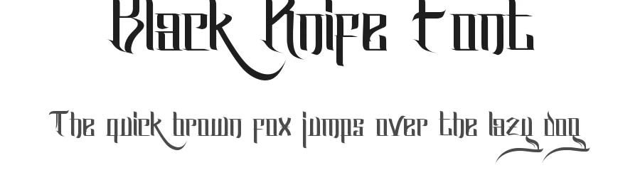 Black Knife Font by noahtype — Decorative Font