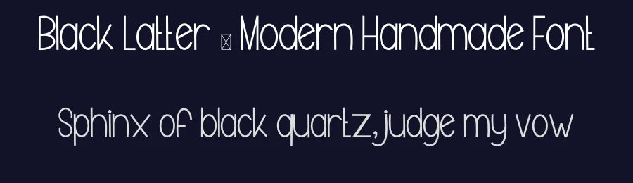 Black Latter – Modern Handmade Font by inermediaSTUDIO — Display Font — thumbnail 2