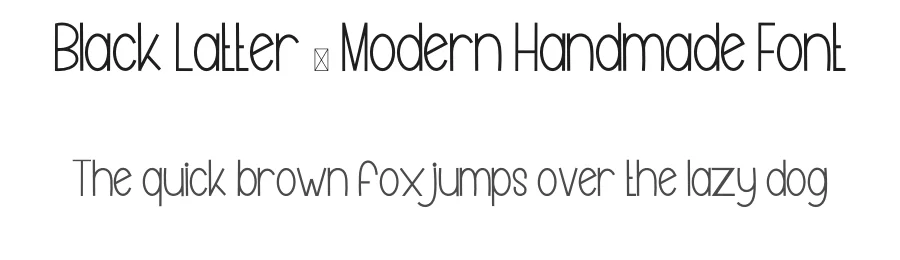 Black Latter – Modern Handmade Font by inermediaSTUDIO — Display Font
