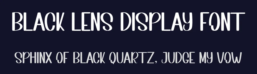 Black Lens Display Font by inermediaSTUDIO — Display Font — thumbnail 2