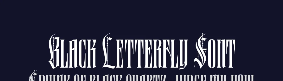 Black Letterfly Font by alit design — Blackletter Font — thumbnail 2