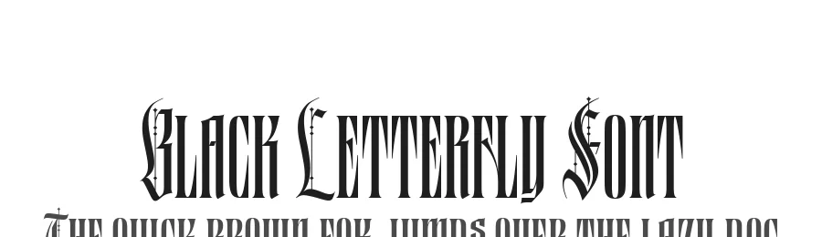 Black Letterfly Font by alit design — Blackletter Font