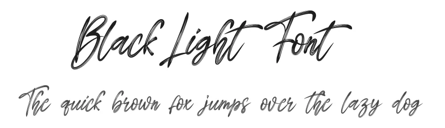 Black Light Font by creativeletter — Script Handwritten Font