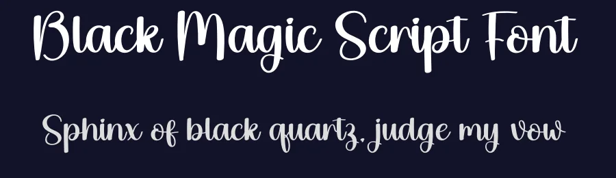 Black Magic Script Font by creativeletter — Script Handwritten Font — thumbnail 2