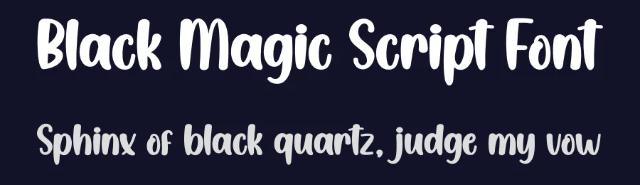 Black Magic Script Font by creativeletter — Display Font — thumbnail 2