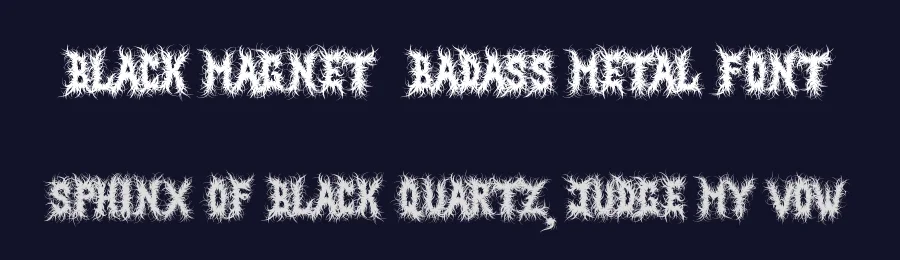 Black Magnet – Badass Metal Font by figuree studio — Display Font — thumbnail 2