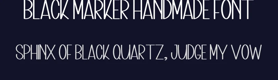 Black Marker Handmade Font by inermediaSTUDIO — Display Font — thumbnail 2