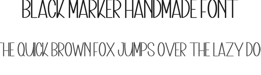 Black Marker Handmade Font by inermediaSTUDIO — Display Font