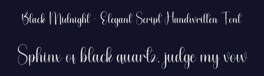 Black Midnight – Elegant Script Handwritten Font by andikastudio — Script Handwritten Font — thumbnail 2