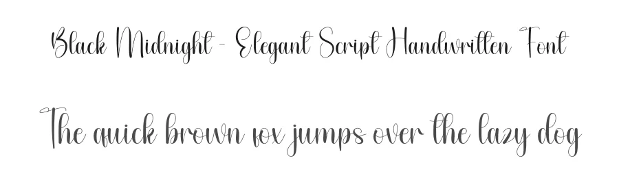 Black Midnight – Elegant Script Handwritten Font by andikastudio — Script Handwritten Font