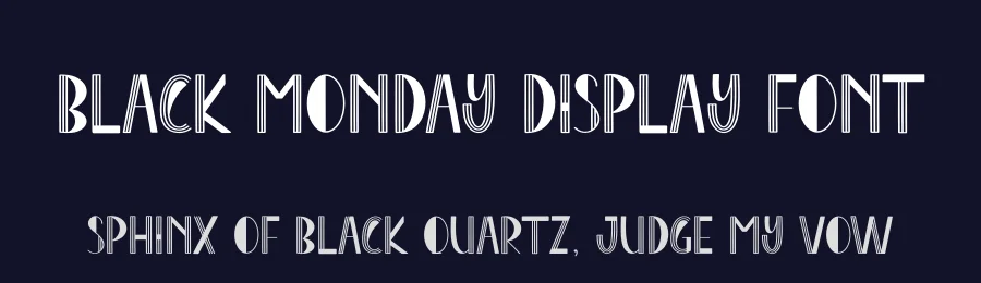 Black Monday Display Font by andikastudio — Display Font — thumbnail 2
