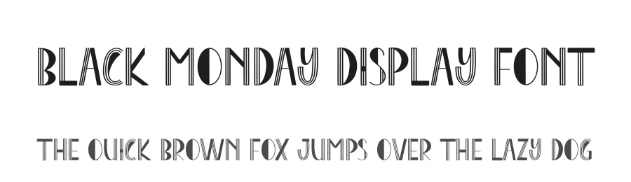 Black Monday Display Font by andikastudio — Display Font