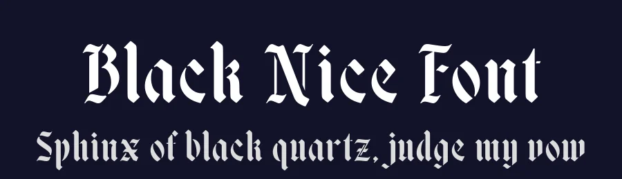 Black Nice Font by alit design — Blackletter Font — thumbnail 2