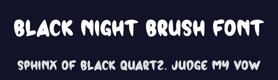 Black Night Brush Font by andikastudio — Display Font — thumbnail 2