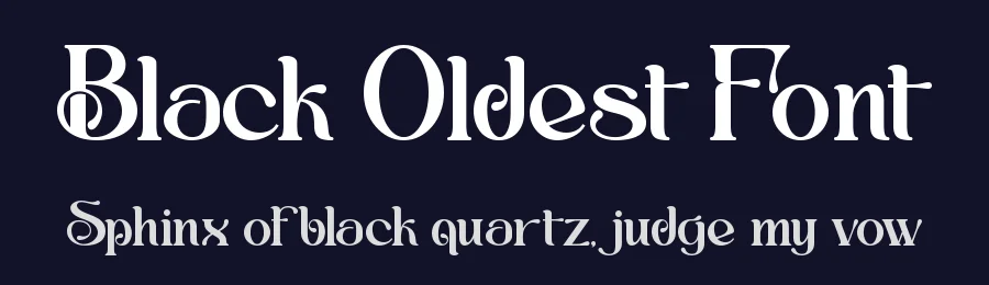Black Oldest Font by Thomas Aradea — Display Font — thumbnail 2