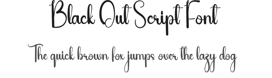 Black Out Script Font by andikastudio — Script Handwritten Font