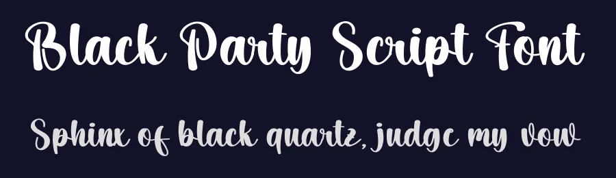 Black Party Script Font by creativeletter — Script Handwritten Font — thumbnail 2