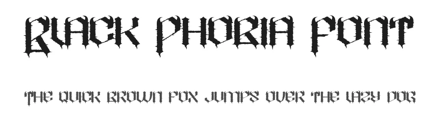 Black Phobia Font by noahtype — Blackletter Font