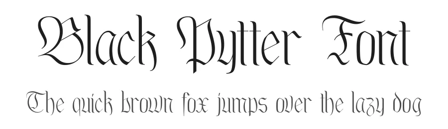 Black Pytter Font by alitdesign โ Display Font