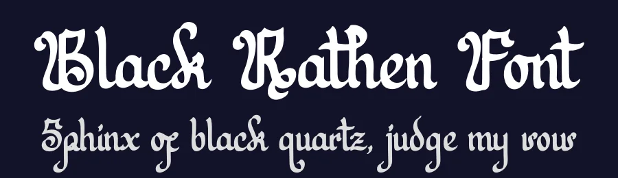 Black Rathen Font by Denustudios — Blackletter Font — thumbnail 2