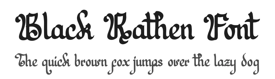 Black Rathen Font by Denustudios — Blackletter Font