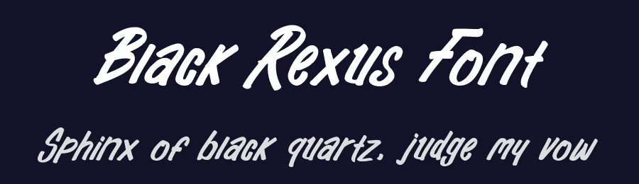 Black Rexus Font by idealeksis — Script Handwritten Font — thumbnail 2