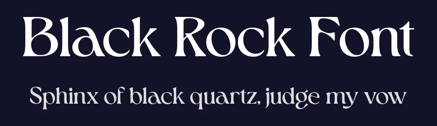 Black Rock Font by Viswell Sudio — Serif Font — thumbnail 2