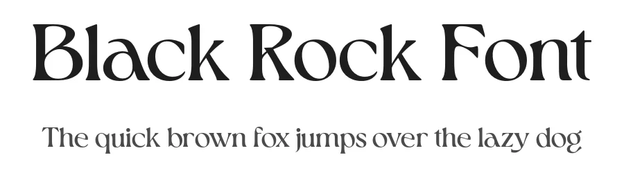 Black Rock Font by Viswell Sudio — Serif Font