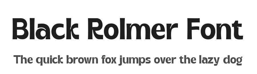 Black Rolmer Font by saemooncreative — Sans Serif Font
