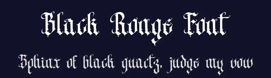 Black Ronge Font by Kincrev Studio — Blackletter Font — thumbnail 2