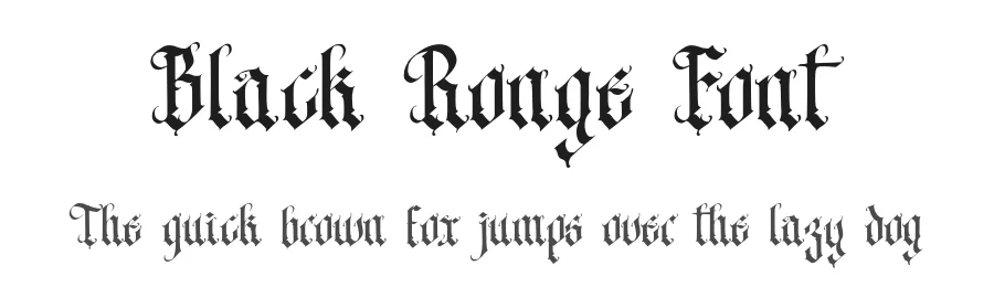 Black Ronge Font by Kincrev Studio — Blackletter Font