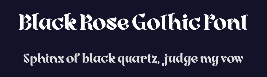 Black Rose Gothic Font by mixjpg — Blackletter Font — thumbnail 2