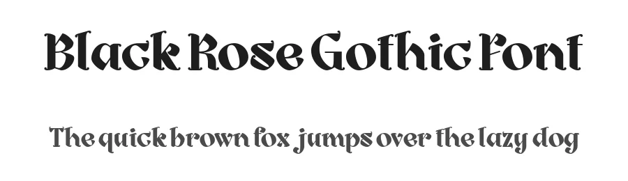 Black Rose Gothic Font by mixjpg — Blackletter Font