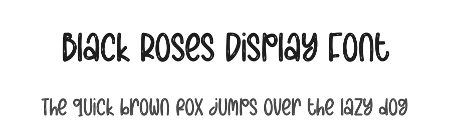 Black Roses Display Font by creativeletter — Display Font