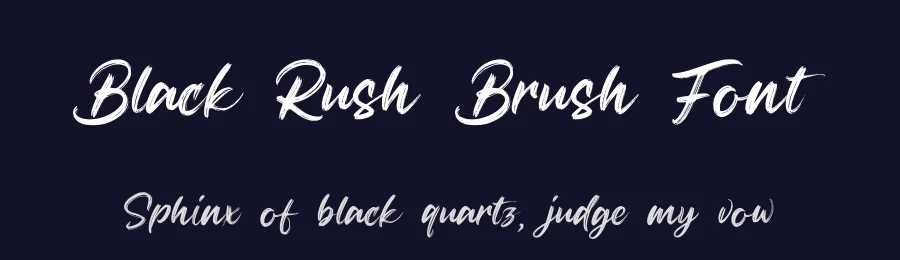 Black Rush Brush Font by Basnistudio — Script Handwritten Font — thumbnail 2