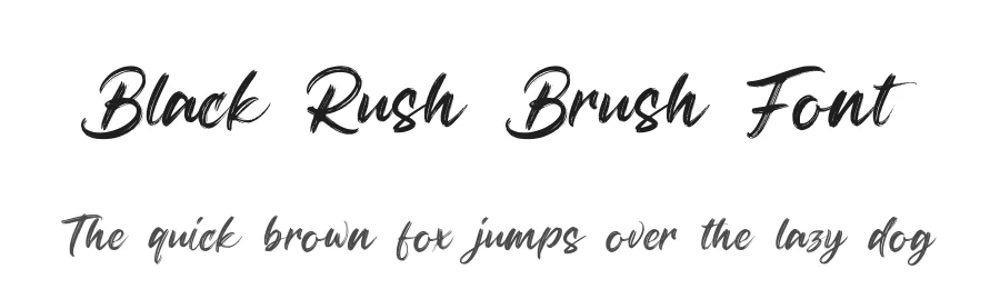 Black Rush Brush Font by Basnistudio — Script Handwritten Font