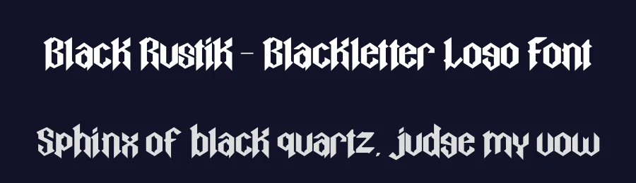 Black Rustik – Blackletter Logo Font by illushvara — Decorative Font — thumbnail 2