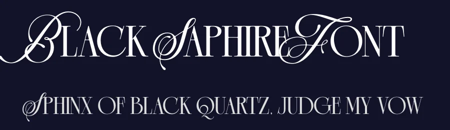 Black Saphire Font by Krismagraph — Serif Font — thumbnail 2