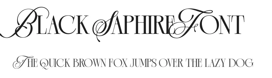 Black Saphire Font by Krismagraph — Serif Font