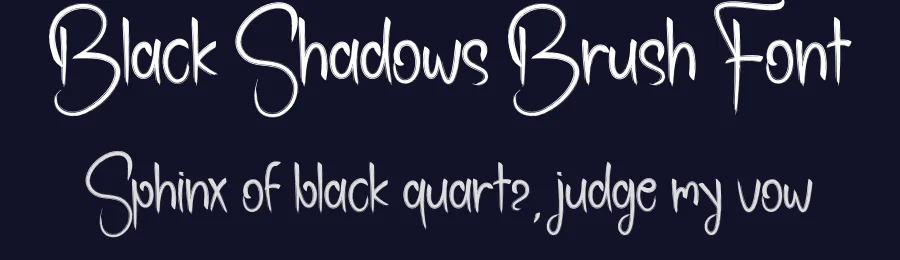 Black Shadows Brush Font by andikastudio — Display Font — thumbnail 2